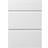 GoodHome Garcinia Gloss White 3 Drawer Front Pack