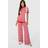 boohoo Womens Maternity Stripe Crochet Beachwear Set Red