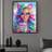 Shein Full Diamond Painting Kit Rainbow Girl Drinking Milk Tea