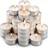 Shein 50pcs Unscented Long Lasting Tea Light Candles 3.5cm Candle