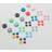 Shein Soft Colorful Button Stickers Joystick Cap Cover Set