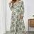 Shein Vintage Floral Printed Long Sleeve Maternity Dress