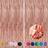 Shein 2 Pieces Rose Gold Foil Tassel Curtains