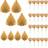 Shein 28pcs Or 2pcs Gold Ball Decorations Cake Decoration