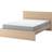 IKEA Malm White Stained Oak Veneer Ramsäng 200x180cm