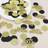 Shein 100pcs Black Gold Round Confetti Paper Sprinkles