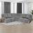 Shein 5-Seat Corner 7-Piece Loose Sofa Cover Grey