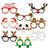 Shein 9 Pcs Paper Christmas Glasses Frames
