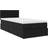 vidaXL Ottoman Bed With Mattress Velvet Black Sängram 80x200cm