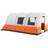 OutSunny 5-6 Man 3000mm Waterproof Tunnel Family Tent Shelter Cream/Orange