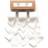 Shein 1.5 Inch White Christmas Chiffon Ribbon Set