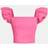 Shein Teen Girl Ruffle Trim Square Neck Butterfly Sleeve Crop Blouse