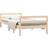 vidaXL 821639 Bed Frame without Mattress Natural Sängram 80.5x195.5cm