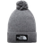 The North Face Logo Box Pom Beanie - TNF Medium Grey Heather