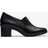 Clarks Leather Block Heel Trouser Shoes - Black
