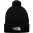The North Face Logo Box Pom Beanie - TNF Black