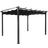 Comfort Garden Pergola with Folding Roof - Black/Aluminum 3x4 m