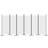 vidaXL 6-Panel White Room Divider