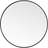 Living and Home Nordic Round Black Wall Mirror 80cm