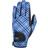 Hy Equestrian Lightweight Printed Riding Gloves - Blue Check