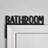 Shein 1pc Modern Wooden Toilet Door Sign Black Wall Decor