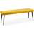 Julian Bowen Luxe Mustard Low Settee Bench 140x47cm