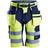 Snickers Workwear 6933 High-Vis Shorts+ Holster Pockets Class 1 - Yellow/Navy