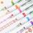 Shein Wave Flower Outline Roller Ball Pens