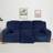Shein 3 Seater Recliner 8pcs Loose Sofa Cover Blue