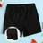 Shein Boy Solid Color Drawstring Waist Swim Trunks