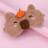 Shein Girls Polyester Capybara Shaped Eye Mask