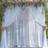 Shein 2pcs White Sheer Tulle Backdrop Curtains