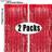 Shein Red Party Backdrop Metallic Foil Fringe Tinsel