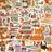 Shein 50pcs Bookish Fall Stickers Laptop Handbook Cell Phone Case Decorative Stickers Back To School