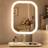 Shein LED Makeup Mirror, Rechargeable Desktop Vanity Mirror With Lights, 3 Light Modes, Touch Control, Adjustable Brightness, Portable Lighted Beauty Mirror, Travel Vanity Cosmetic Mirror With Lights