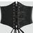 Shein Women's Black Corset Lace Waist Cincher