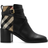 Burberry Check And Leather - Black/Archive Beige