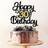 Shein Happy 30th Birthday Paper Topper Cake Decoration