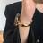 Shein Women's Luxurious Gold Color Metal Strap