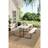 H&O Direct Outdoor Foldable Camping Table Bench Set White