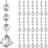 Shein 20pcs Crystal Glass Chandelier Prisms Pendants Decorative Item