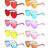 Shein Heart Shaped Party Glasses Pairs 12pcs