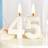Shein White Shell Digit 0-9 Candle