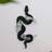 Shein Black Snake Shaped Design Hanging Wall Decor