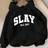 Shein Teenager Girls Casual Fashion Text Graphic Print Basic Hoodie - Cute
