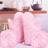 Shein Solid Polyester Fabric Print Oven Mitts Set Pot Holders Pink
