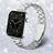 Shein Metallic Stainless Steel Adjustable Watch Band 14mm