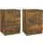 vidaXL Cabinets Smoked Oak Sängbord 35x38cm 2st