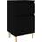 vidaXL Engineered Wood Black Bedside Table 35x40cm