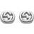 Gucci Interlocking Stud Earrings - Silver